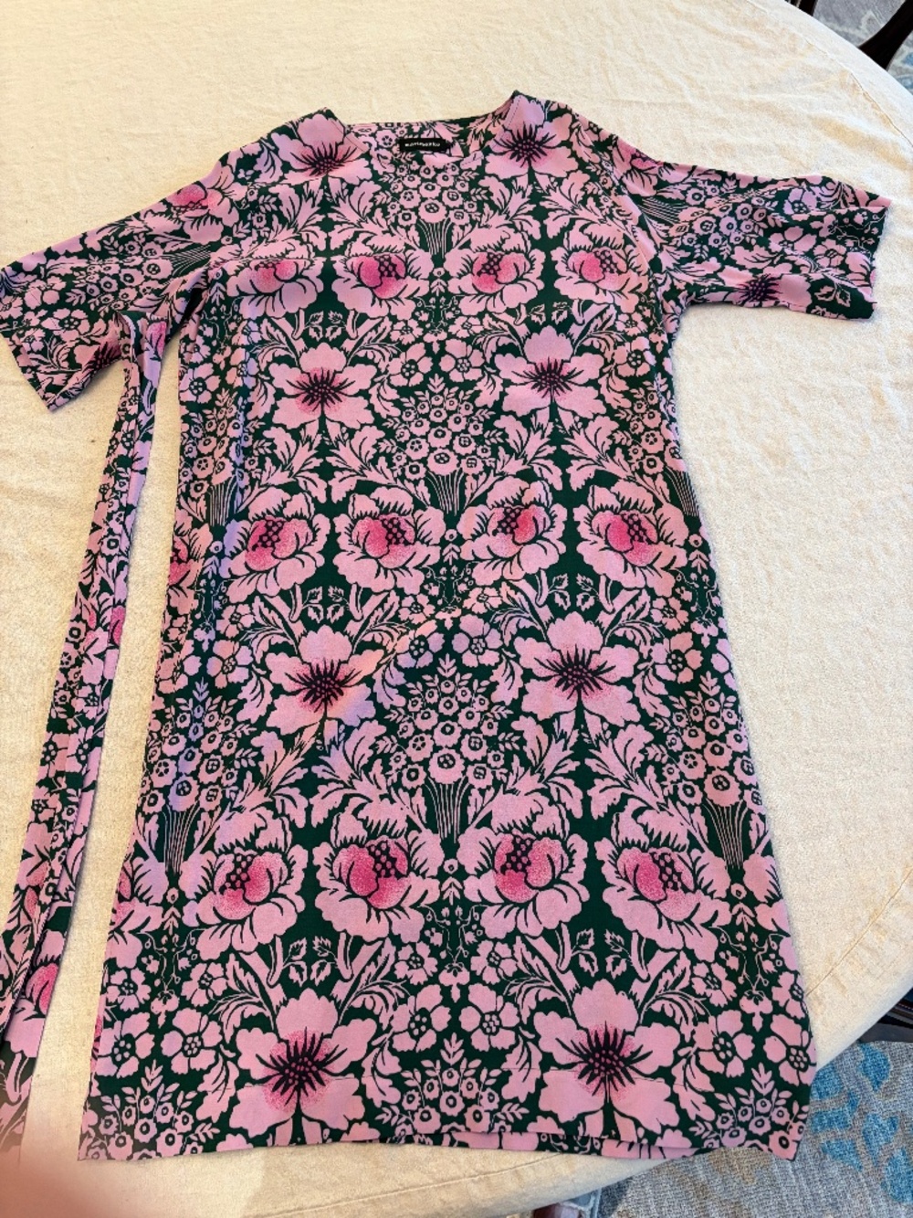 Marimekko dress with tie belt, size S